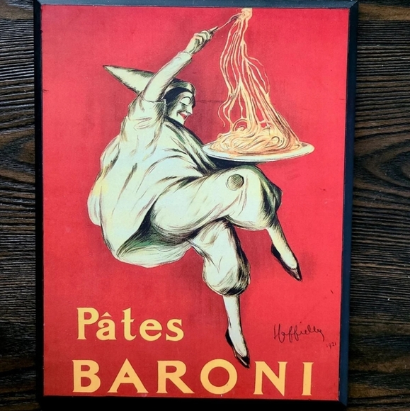 Target Other - Vintage Decoupage 'Pates Baroni' by Leonetto Cappiello Wooden Wall Decor